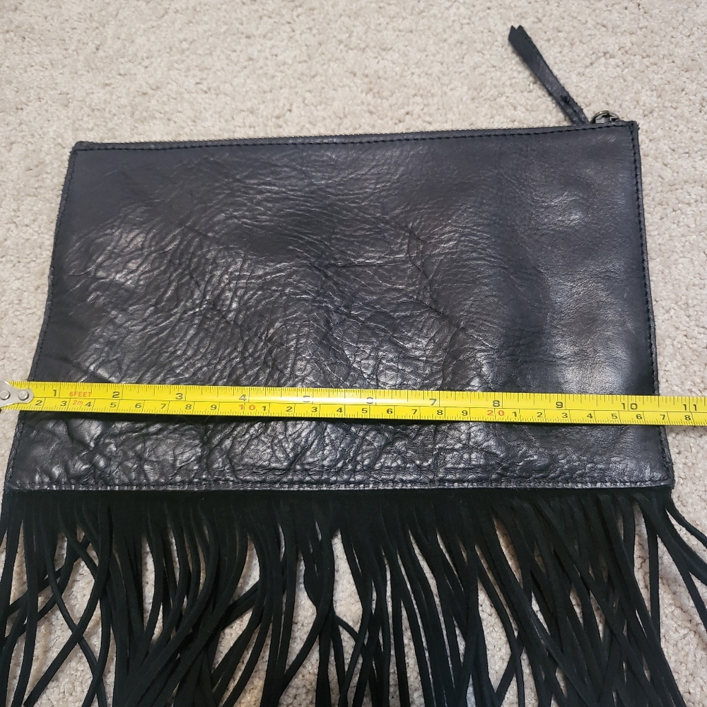 Madewell Fringed Leatherand Suede Clutch - Picture 5 of 6